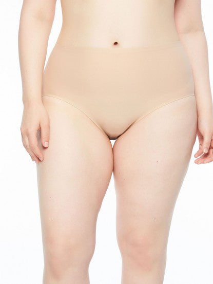 Soft Stretch Full Brief XL-4XL Nude