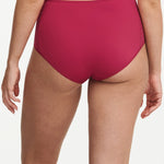 Back view of the Norah High Waist Brief in Cosmo by Chantelle, with smooth knit fabric and full coverage, part of The Foundation lingerie edit.