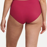 Back view of the Norah High Waist Brief in Cosmo by Chantelle, with smooth knit fabric and full coverage, part of The Foundation lingerie edit.