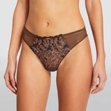 Fleurs Tanga Thong Brief Leo Print