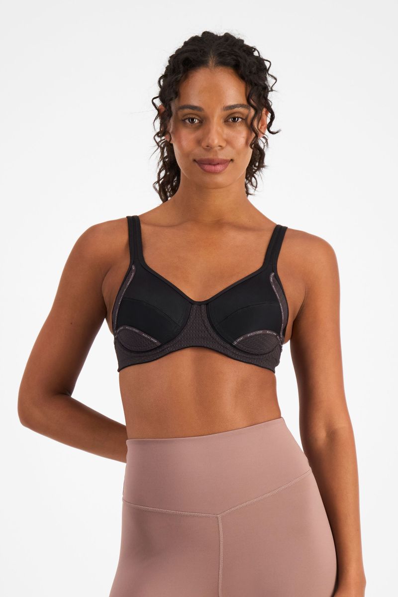 Berlei Electrify mesh sports bra in black for women YYN7