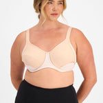 Berlei Electrify Mesh underwire sports bra in nude glow for women Style YYN7  for high impact sports