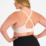 Berlei Electrify Mesh underwire sports bra in nude glow for women Style YYN7  for high impact sports with cross back