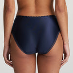 Back view of the Jane Full Brief showing full coverage design and smooth finish in deep velvet blue.