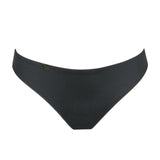 Flat lay of Marie Jo Tom Rio Brief in Charcoal from The Foundation, featuring minimal lines and ultra-soft stretch fabric.