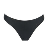 Flat lay of Marie Jo Tom Thong Brief in Charcoal, featuring soft, stretch fabric and clean silhouette.