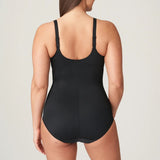 Back view of the PrimaDonna Deauville Bodysuit in Black, featuring adjustable straps and full coverage, part of The Foundation's shapewear edit.