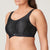 The Game Sports Bra by PrimaDonna – supportive black sports bra with underwire and crossover strap option, available at The Foundation. Side angle