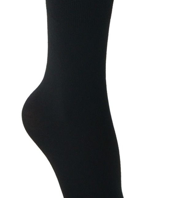 Georgia Opaque Cashmere Blend Knee High Nero