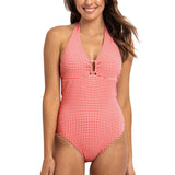 Gidget D/DD Halter One Piece Red