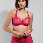 Empreinte cassiopee full cup seamless bra lipstick pink colour