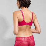 Empreinte cassiopee full cup seamless bra lipstick pink back view
