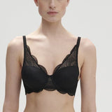 Karma 3D Moulded Plunge Bra Black