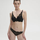 Karma 3D Moulded Plunge Bra Black