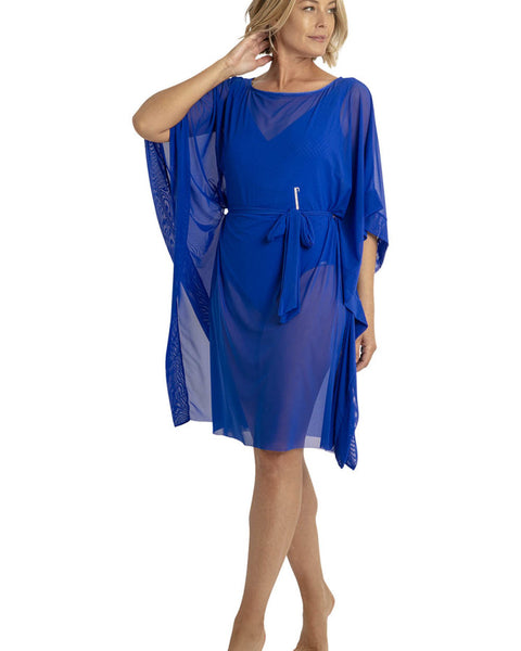 Limitless Mesh Scoop Kaftan - Royal