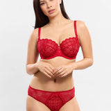 Romy Underwire Low Neck Bra Imperial Red