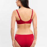 Romy Underwire Low Neck Bra Imperial Red
