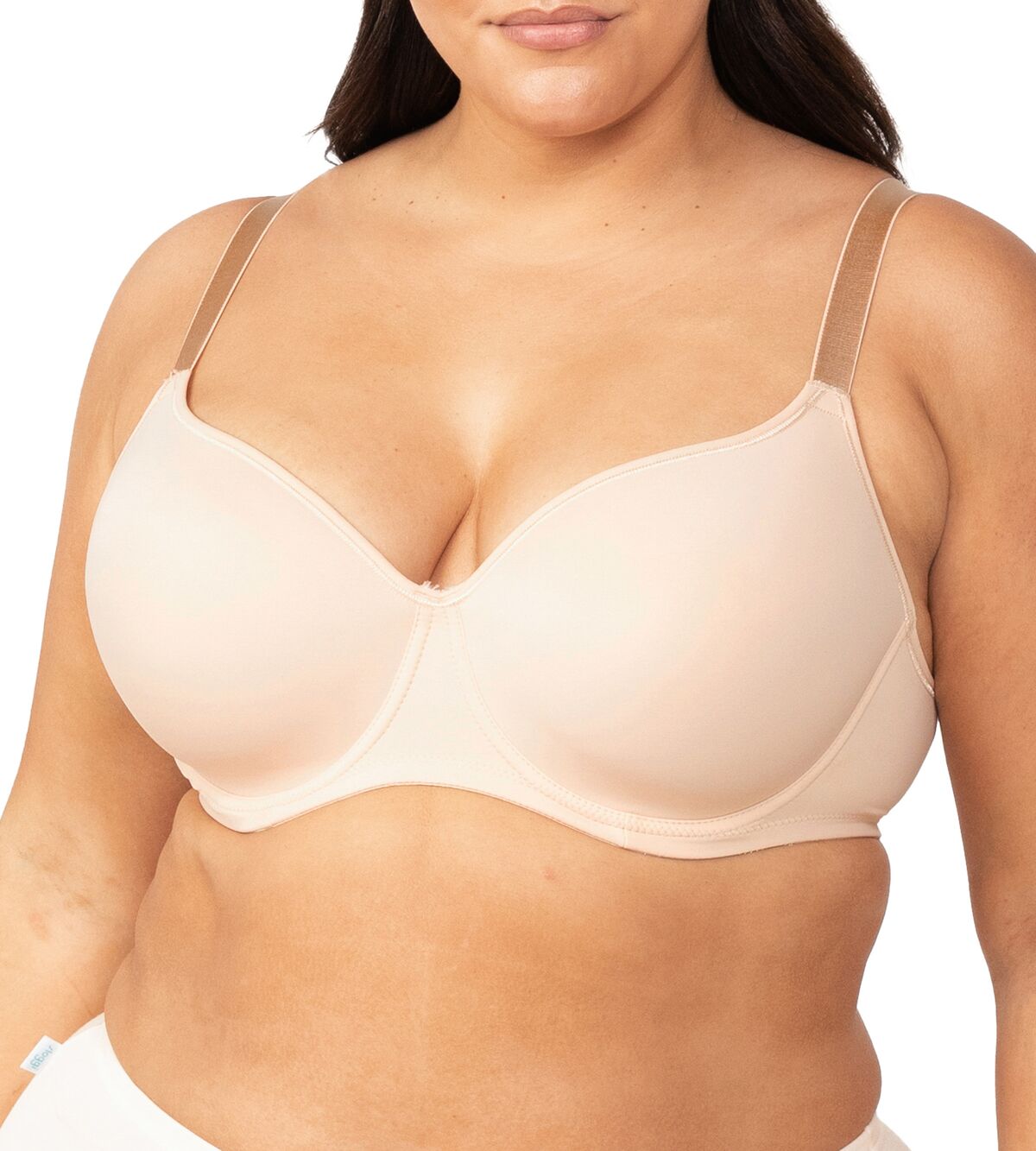 Front view of Triumph Gorgeous T-Shirt Bra in Teint with seamless padded cups—everyday essential at The Foundation.