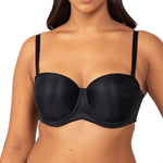 Triumph Silhouette Bra in Black worn with straps, versatile styling for every outfit shop at The Foundation.