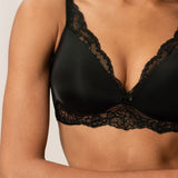 Amourette Charm Non Wire Moulded Bra Black