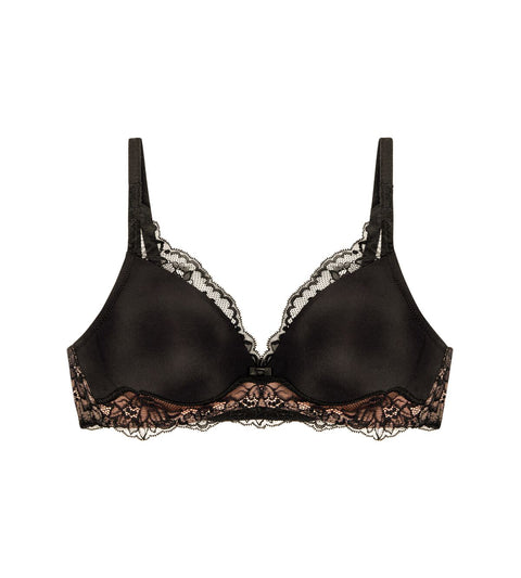 Amourette Charm Non Wire Moulded Bra Black