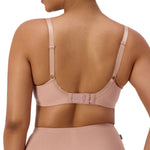 Back view  of Gorgeous Maternity P Blusher Beige maternity bra, showing adjustable straps and A-frame support