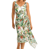 Meka Ladder Trim Sarong - White
