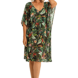 Meka Mesh Capri Kaftan - Black