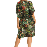 Meka Mesh Capri Kaftan - Black