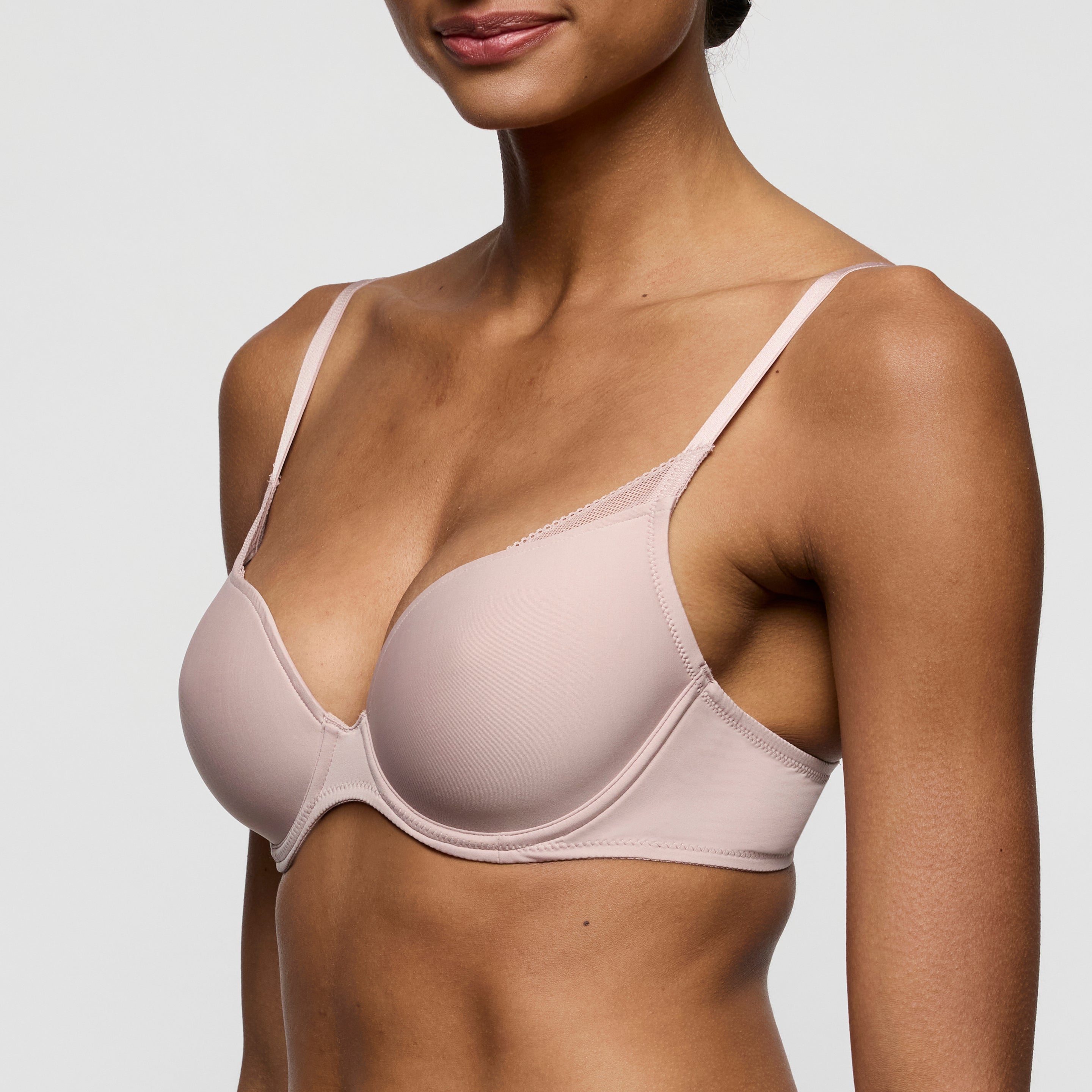 Milao Padded Heartshape Bra Shadow Grey