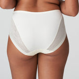 Back view of Prima Donna Mohala Full Briefs Vintage Natural on model with sheer seamless coverage and comfy fit.