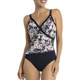 Saltbeach Diagonal Drape One Piece Navy