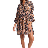 Shell City Painters Shirt Cover Up Black