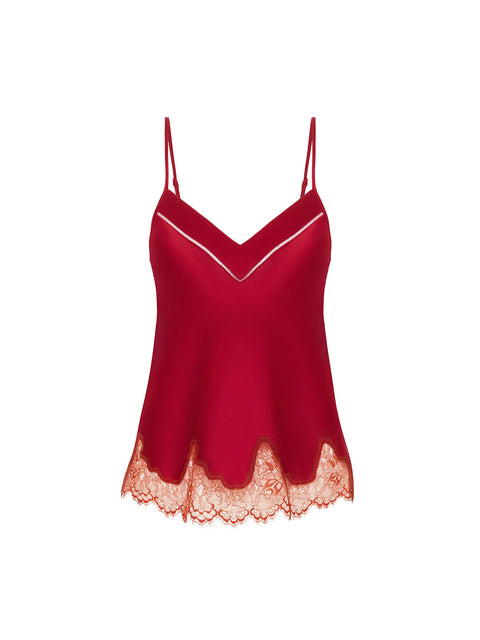 Nocturn Silk Camisole Tango Red