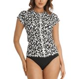 Soho Short Sleeve Rash Vest - Black