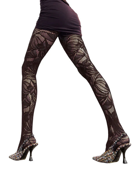 Il Cairo Floral Fish Net Tights