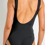 Heritage Classics Sash Surplice One Piece Black