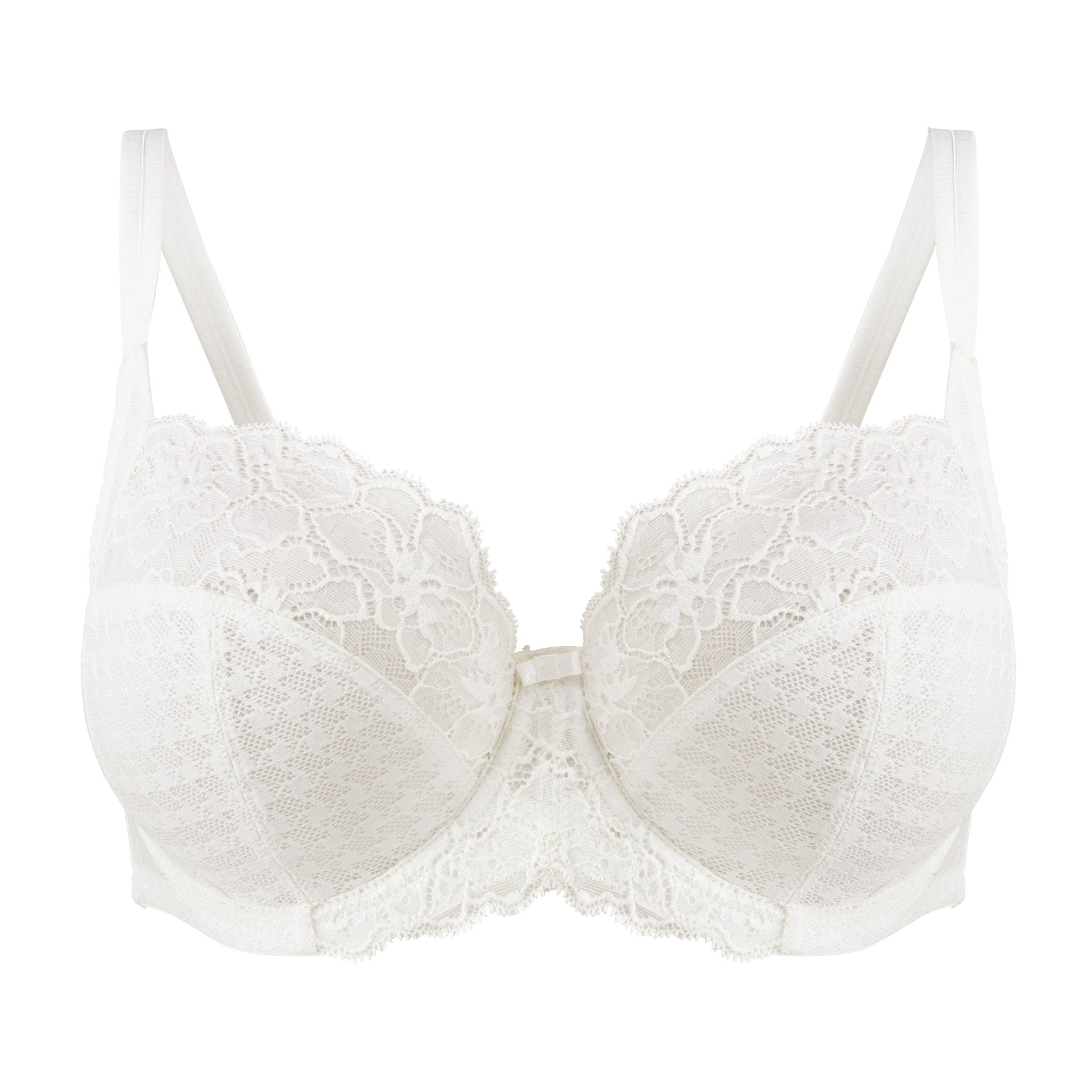 Close-up of ivory lace and structure on Panache Envy Bra – The Foundation