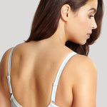 Back view of ivory Envy Stretch Lace Bra – fully adjustable straps – The Foundation