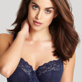 Front view of Panache Envy Full Cup Bra in navy lace – The Foundation