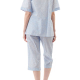 Vienna Short Sleeve Capri PJ Blue