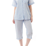 Vienna Short Sleeve Capri PJ Blue