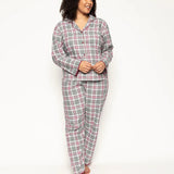 Jessica Grey Checks Top & Pant Set