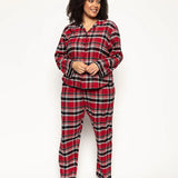 Windsor Red Check Long Sleeve PJ Set