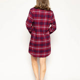 Clarissa Pink Checks Night Shirt