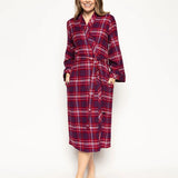 Clarissa Pink Checks Long Wrap