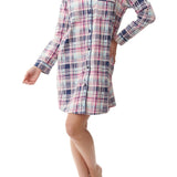 Hillary Flannel Short Sleepshirt