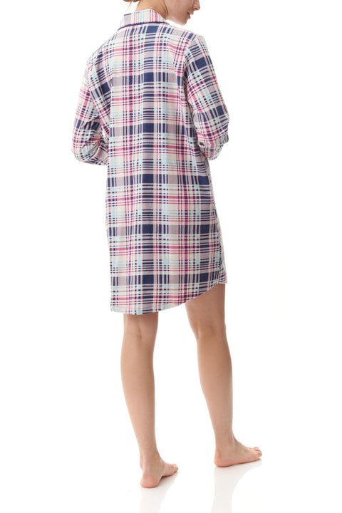 Hillary Flannel Short Sleepshirt