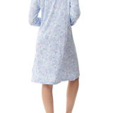 Lucy Modal Long Sleeve Short Nightie W/ Shelf Bra