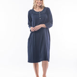 Alice Mid Nightie Navy